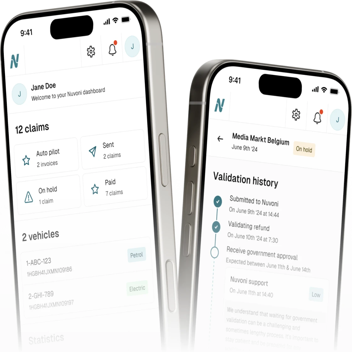 Large hero image showing Nuvoni application